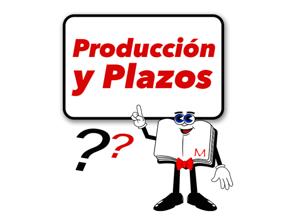 Detalles de los plazos de producción en Mi Album, incluyendo inicio, días hábiles estimados y notificación de finalización.