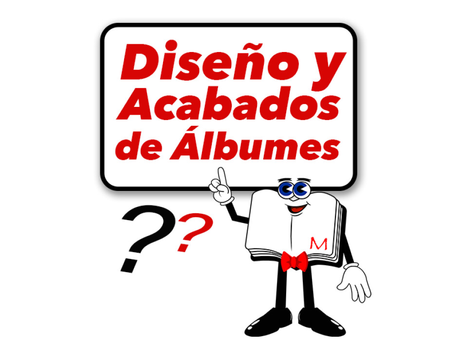 Diseño y acabados de álbumes en Mi Album: pro-piel, lomos, pastas duras, esquinas redondas y grabados personalizados.