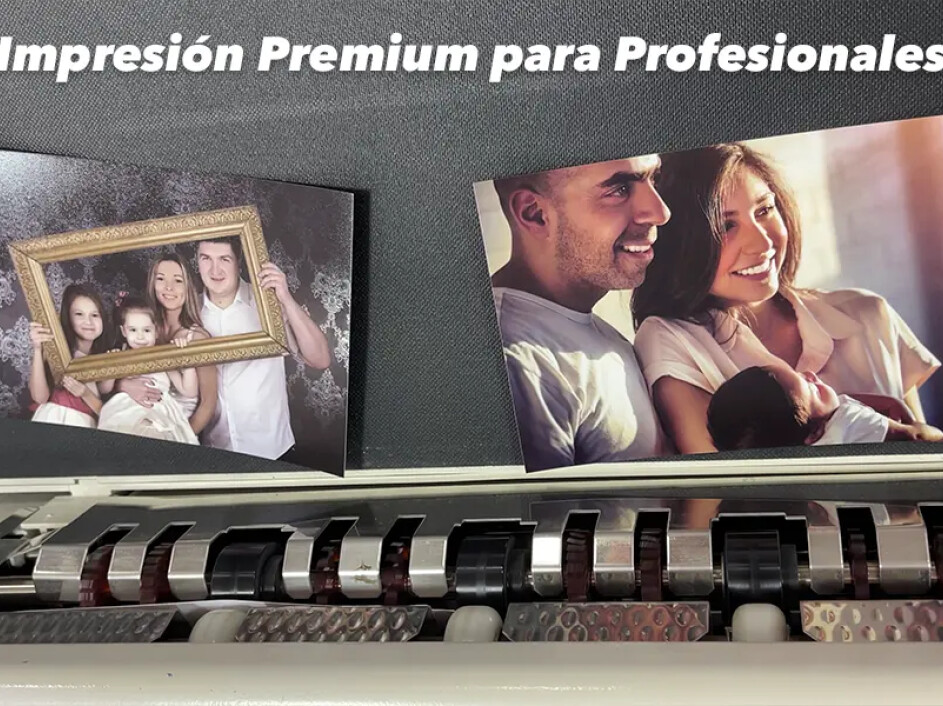 Impresión fotográfica premium para profesionales con calidad de exposición y uniformidad en color.