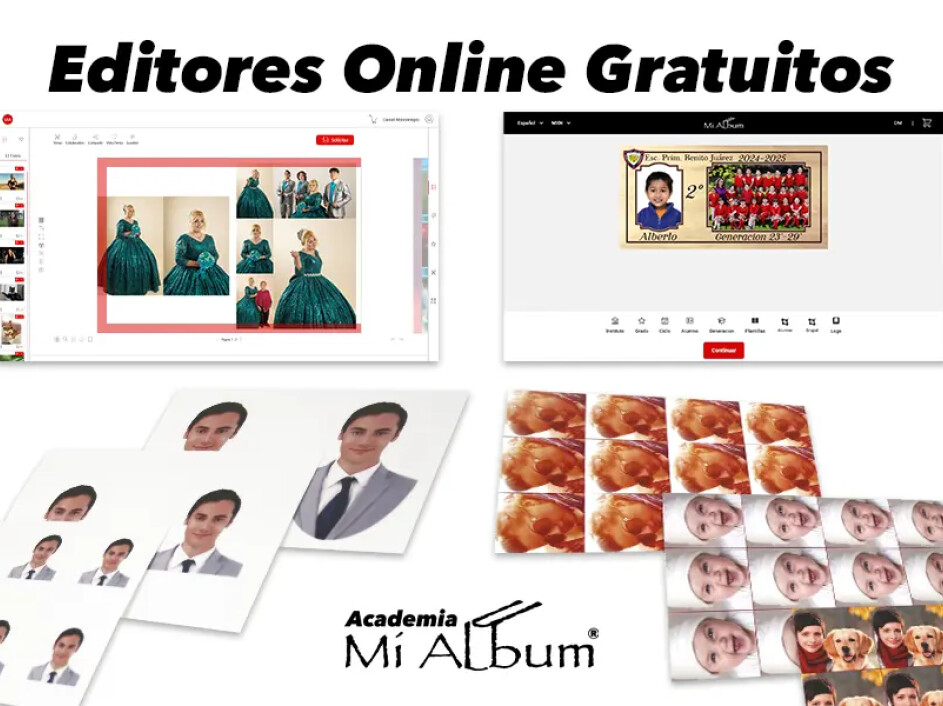 Editores online gratuitos para diseño de fotobooks y fotos escolares
