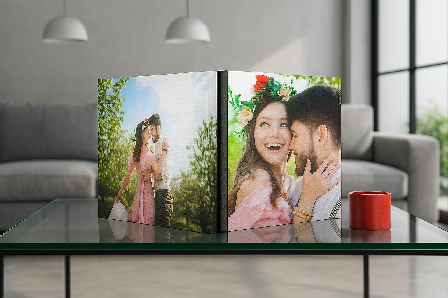 canvas con contraportada