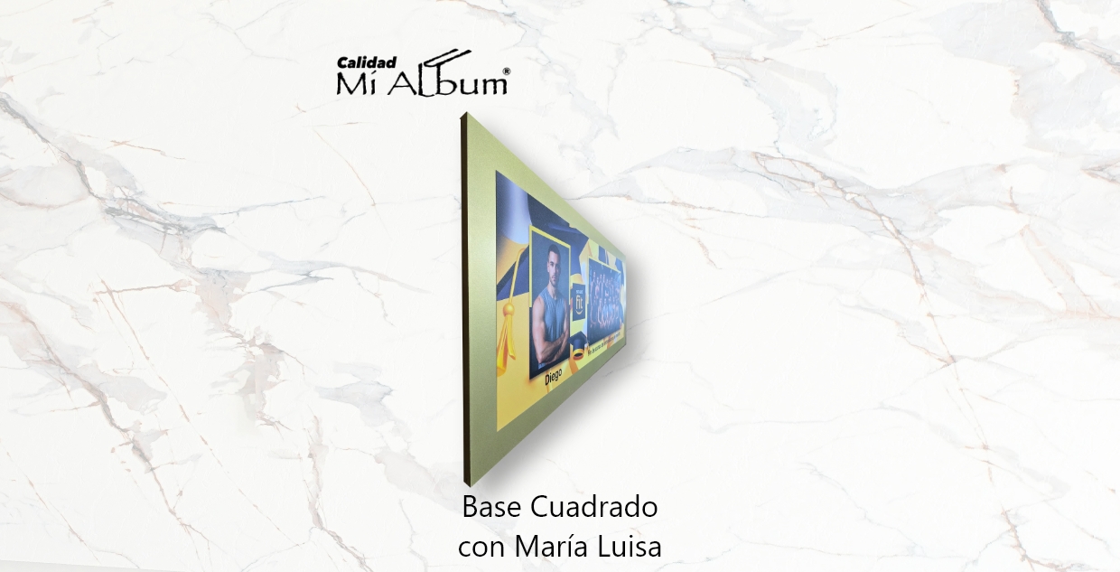 base cuadrado con maria luisa escolar