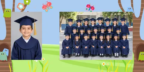 Plantilla escolar de Kinder, modelo 4841