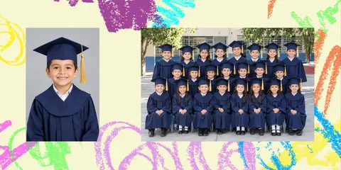 Plantilla escolar de Kinder, modelo 4842
