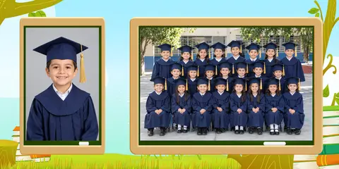 Plantilla escolar de Kinder, modelo 4844