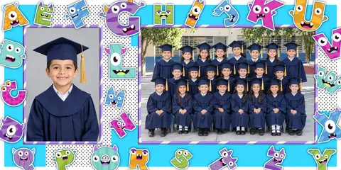 Plantilla escolar de Kinder, modelo 4848