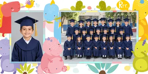 Plantilla escolar de Kinder, modelo 4851
