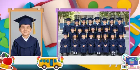 Plantilla escolar de Kinder, modelo 4953