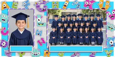 Plantilla escolar de Kinder, modelo 4954
