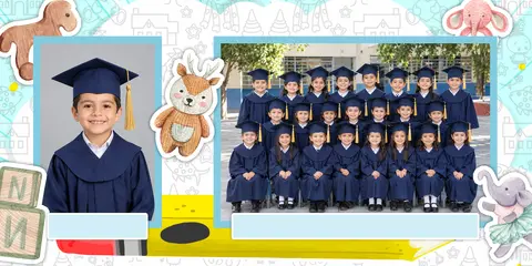 Plantilla escolar de Kinder, modelo 4958