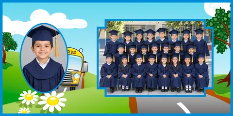 Plantilla escolar de Kinder, modelo 5742